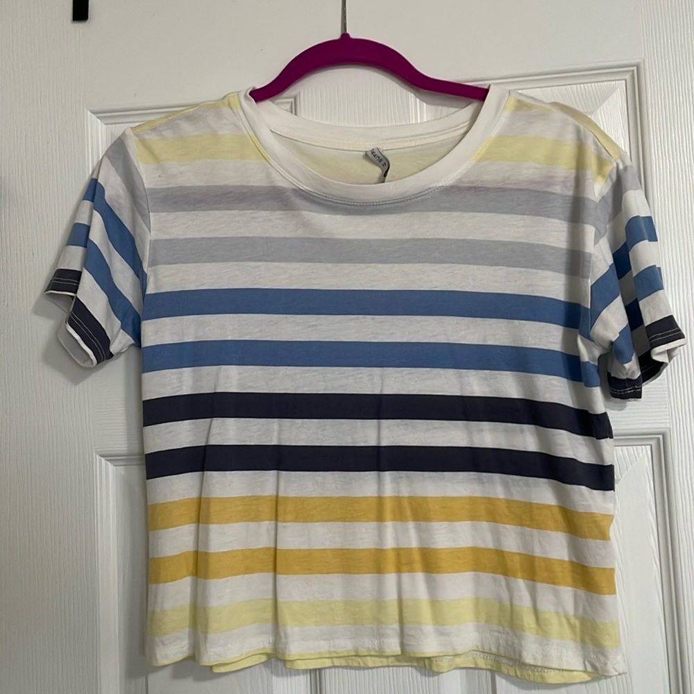 Z supply blue gradient stripe tee